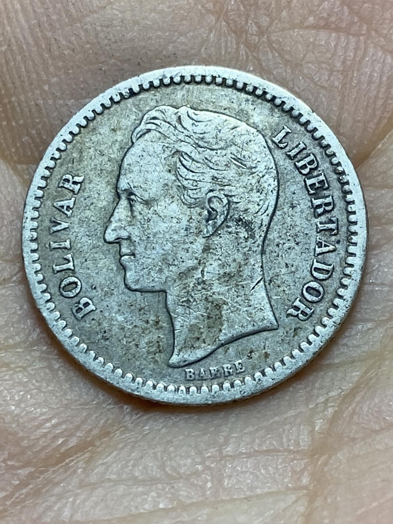 2025年第一百四十五场(总第一百七十一场）高品质英国一线回流散币年末特拍场第二场(免佣金) 委内瑞拉🇻🇪1945年50分银币(第二版，835高银)