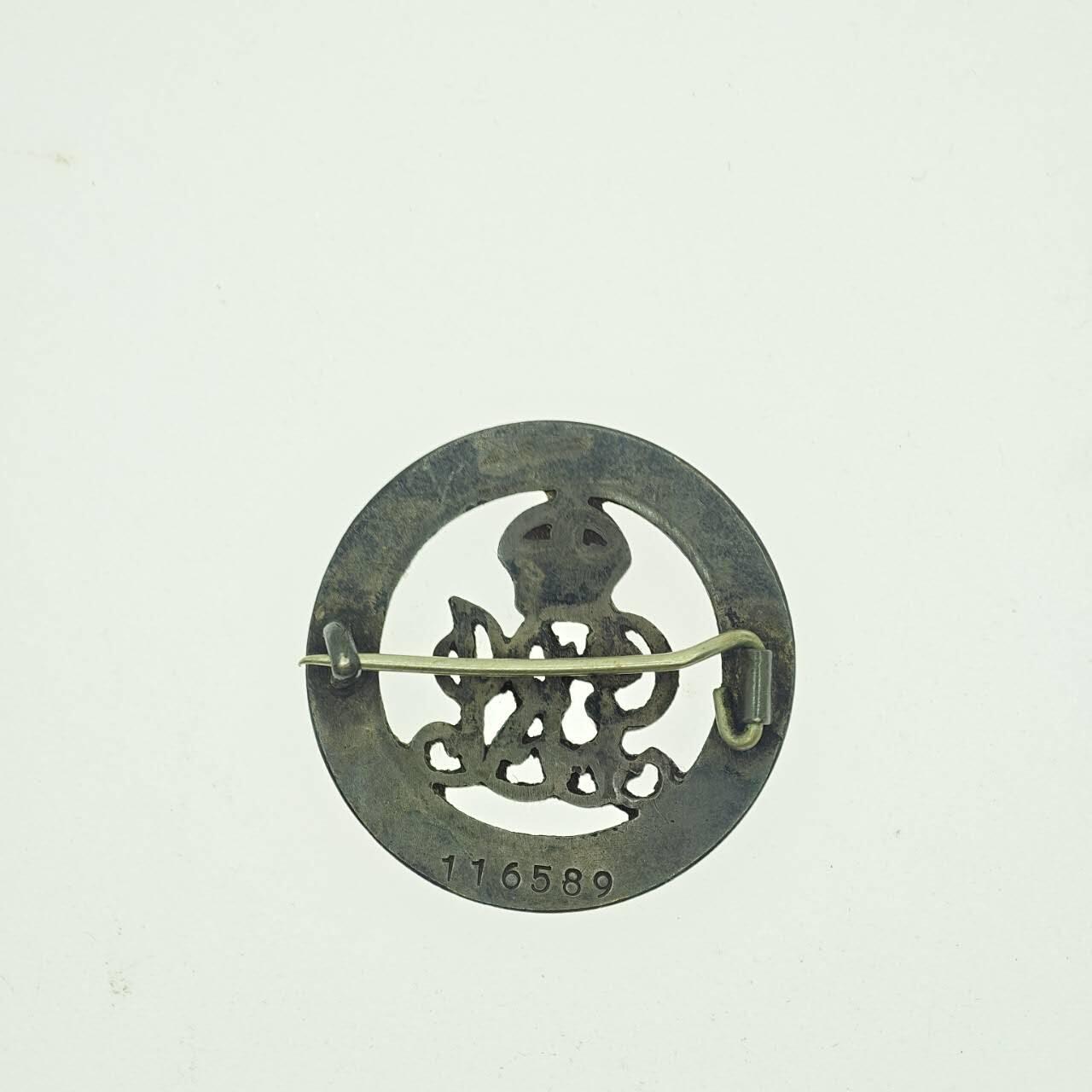 勋章奖章交易所2025年12月28拍卖 英国一战除役证章，银质，编号116589