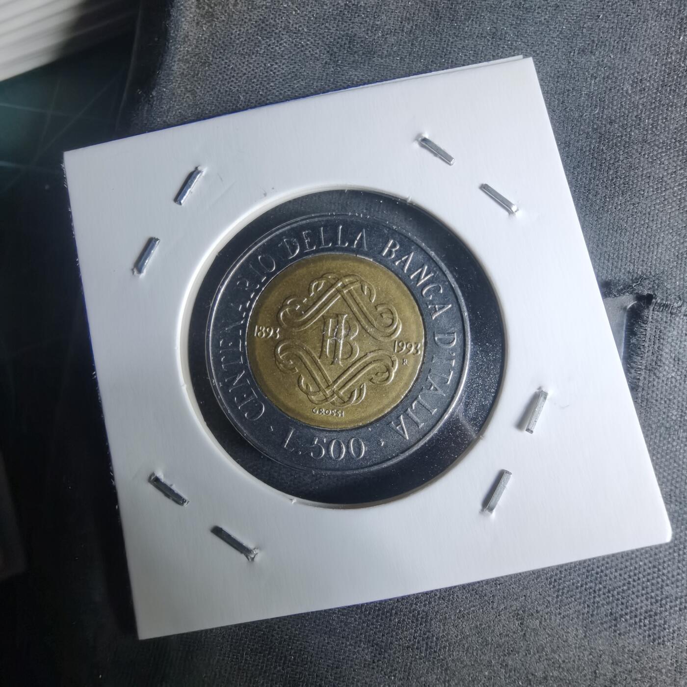 沼泽如烟--第942场 意大利1993年500里拉纪念币