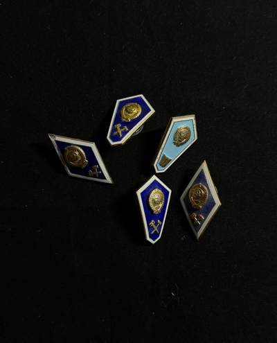 欢庆元旦！戎马世界章牌大赏第109期元旦大拍 - 苏联校徽一组