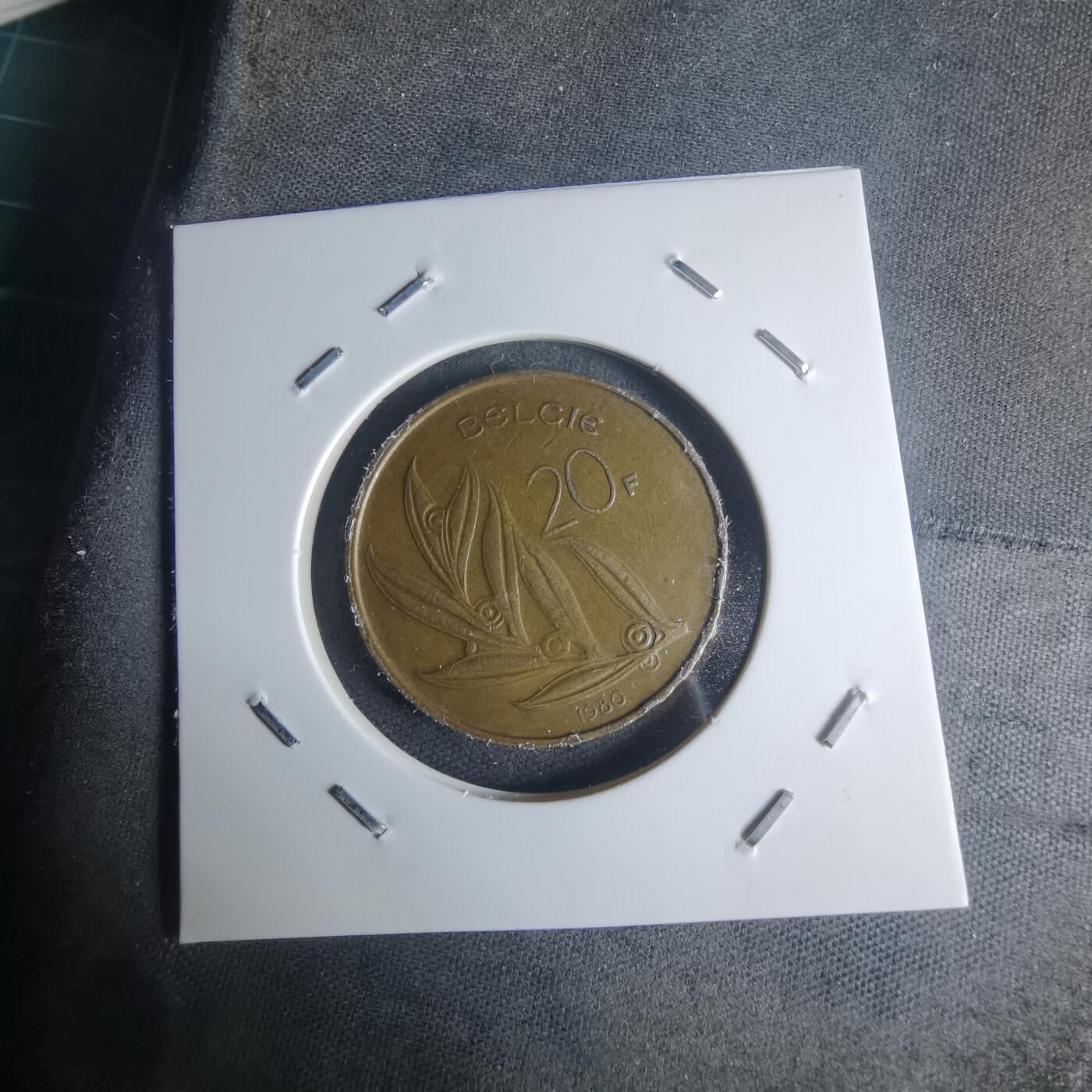 沼泽如烟--第942场 比利时1980年20法郎