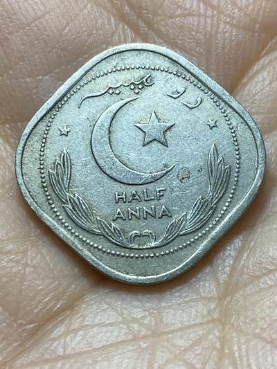 2025年第一百四十五场(总第一百七十一场）高品质英国一线回流散币年末特拍场第二场(免佣金) - 巴基斯坦🇵🇰1951年半安娜(独立后第一套第一版)