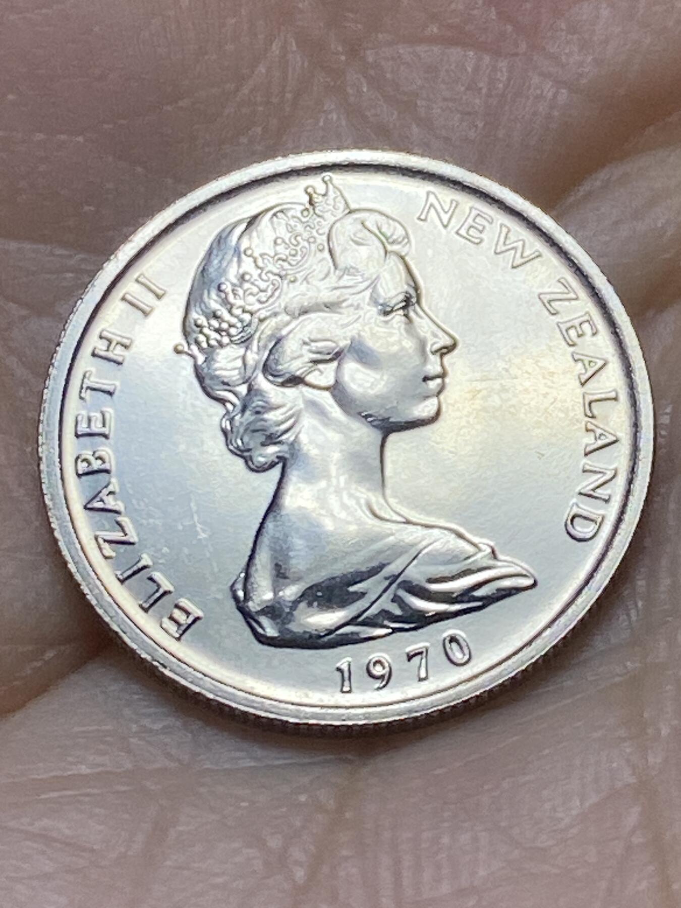 2025年第一百四十五场(总第一百七十一场）高品质英国一线回流散币年末特拍场第二场(免佣金) 原光全新–新西兰🇳🇿1970年套币7枚(含库克山1元纪念币)