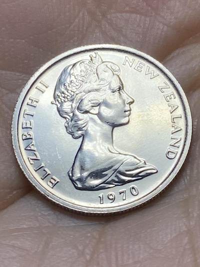 2025年第一百四十二场(总第一百六十八场）高品质英国一线回流散币年末特拍场第二场(免佣金) 原光全新–新西兰🇳🇿1970年套币7枚(含库克山1元纪念币)