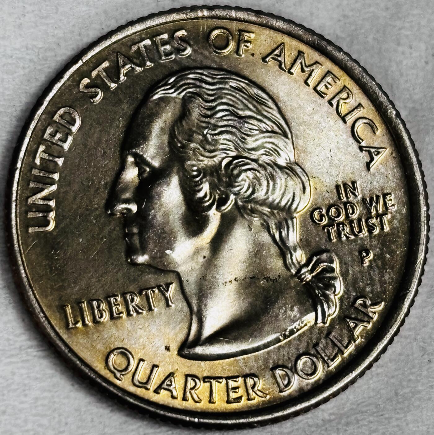 文馨钱币收藏第 286 场，圣诞节专场【 长期接收代拍品低至 0 佣金】 全新美国2007年25分爱达荷州纪念币 P 版