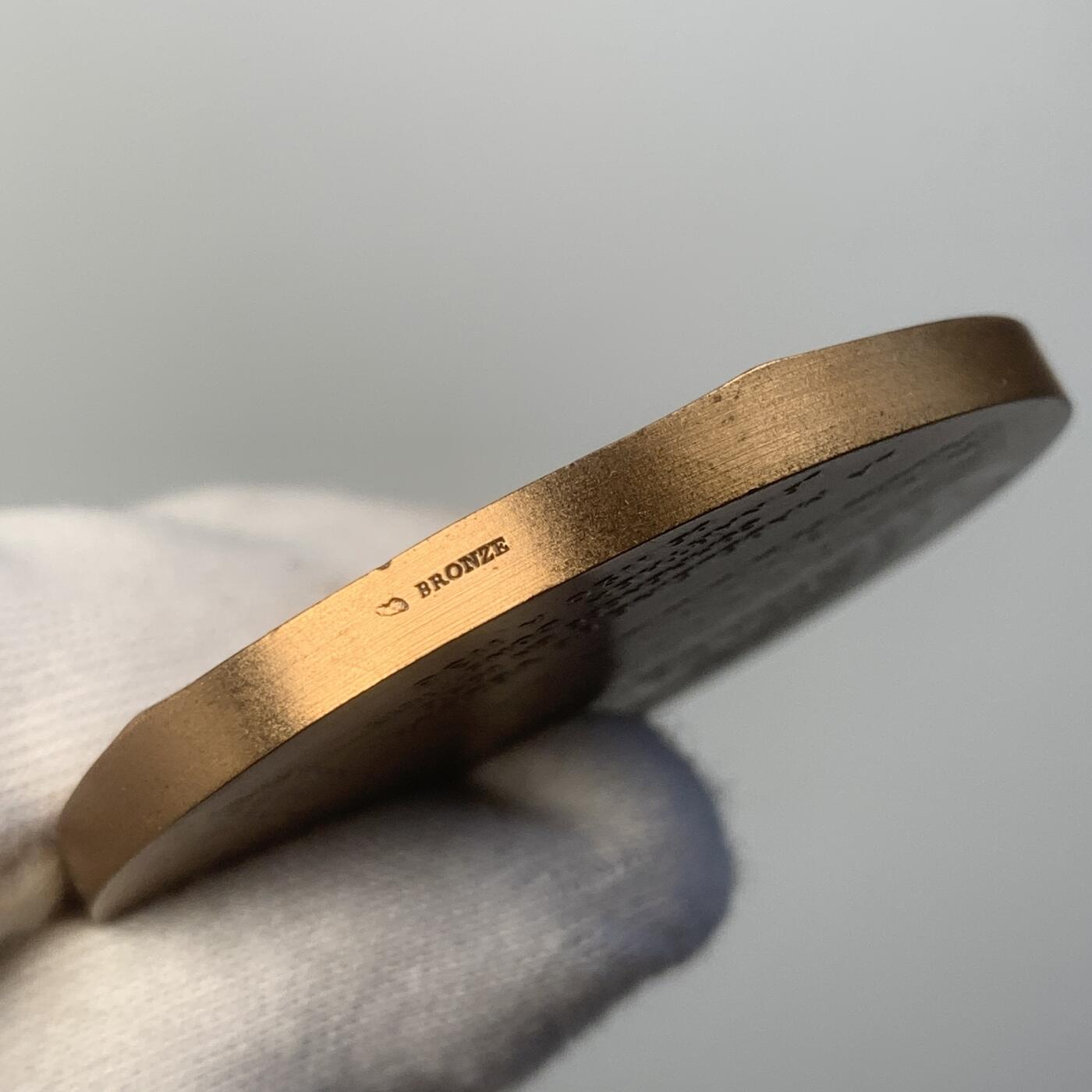 掌中浮雕-藏着的欧洲第047场  法国圣玛德琳大教堂铜章，50mm，73g