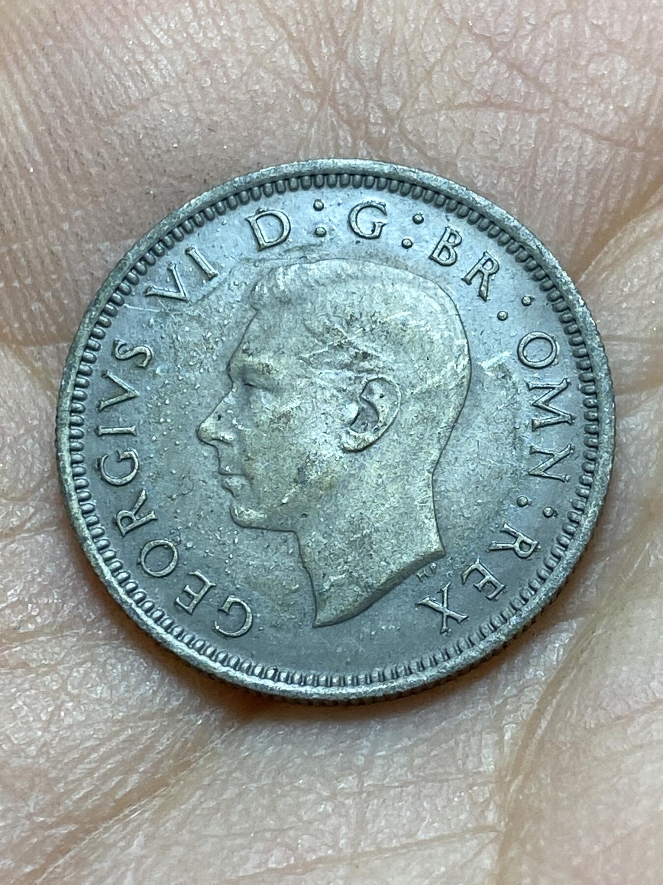 2025年第一百四十五场(总第一百七十一场）高品质英国一线回流散币年末特拍场第二场(免佣金) 英国🇬🇧1943年6便士银币(乔治六世第一版，500银)