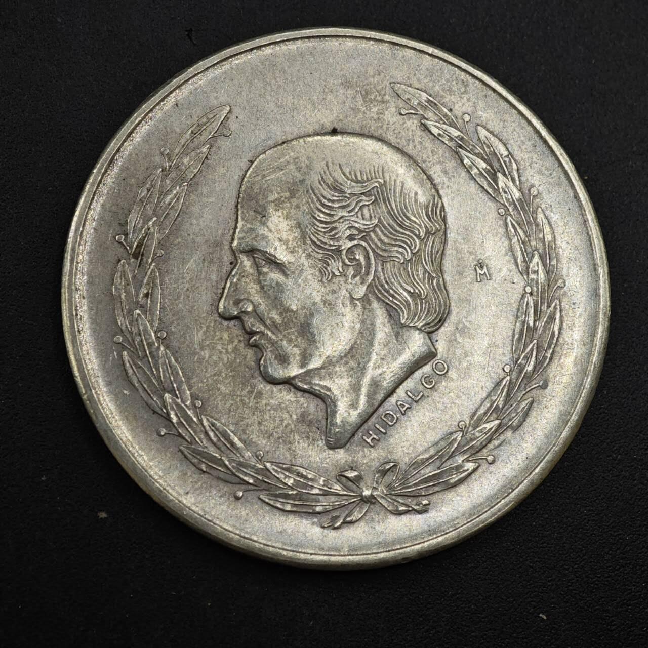 【淘币小摊】实时拍第八百三十六拍   银币套币场   满百包邮可预留二周 每周一统一发货    墨西哥1953年5比索银币 重27.8克720银 银价304