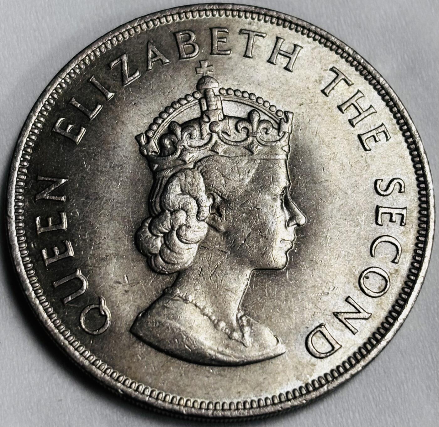 文馨钱币收藏第 286 场，圣诞节专场【 长期接收代拍品低至 0 佣金】 原光 1966 英属泽西岛5先令克朗纪念币诺曼征服900年