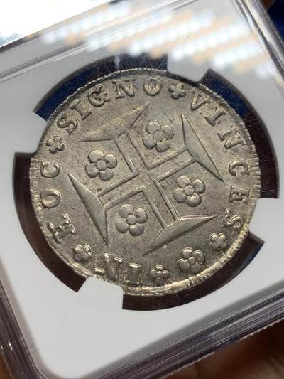 NGC MS64 葡萄牙 1816年 400R 若昂六世十字银币 本土最大面值 原味包浆 高分在这种大面值主币种出现非常难得