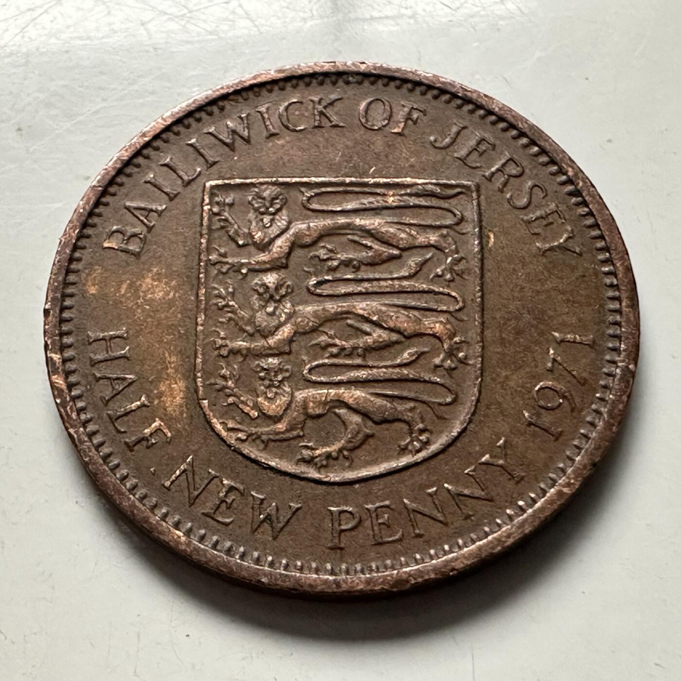 🌹外币初藏🌹🐯2025年第144场  每周二四六晚8️⃣点 接代拍 泽西岛1971年半便士