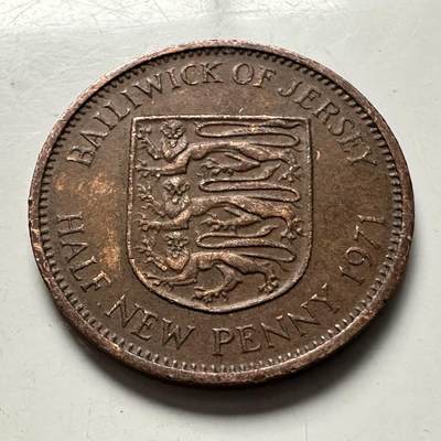 🌹外币初藏🌹🐯2025年第144场  每周二四六晚8️⃣点 接代拍 - 泽西岛1971年半便士