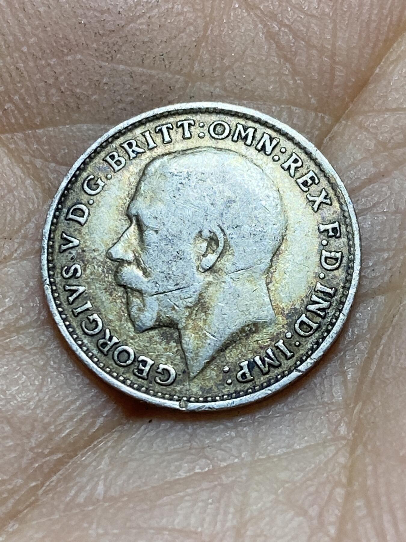 2025年第一百四十五场(总第一百七十一场）高品质英国一线回流散币年末特拍场第二场(免佣金) 英国🇬🇧1920年3便士银币(乔治五世第二版首发年，500银)