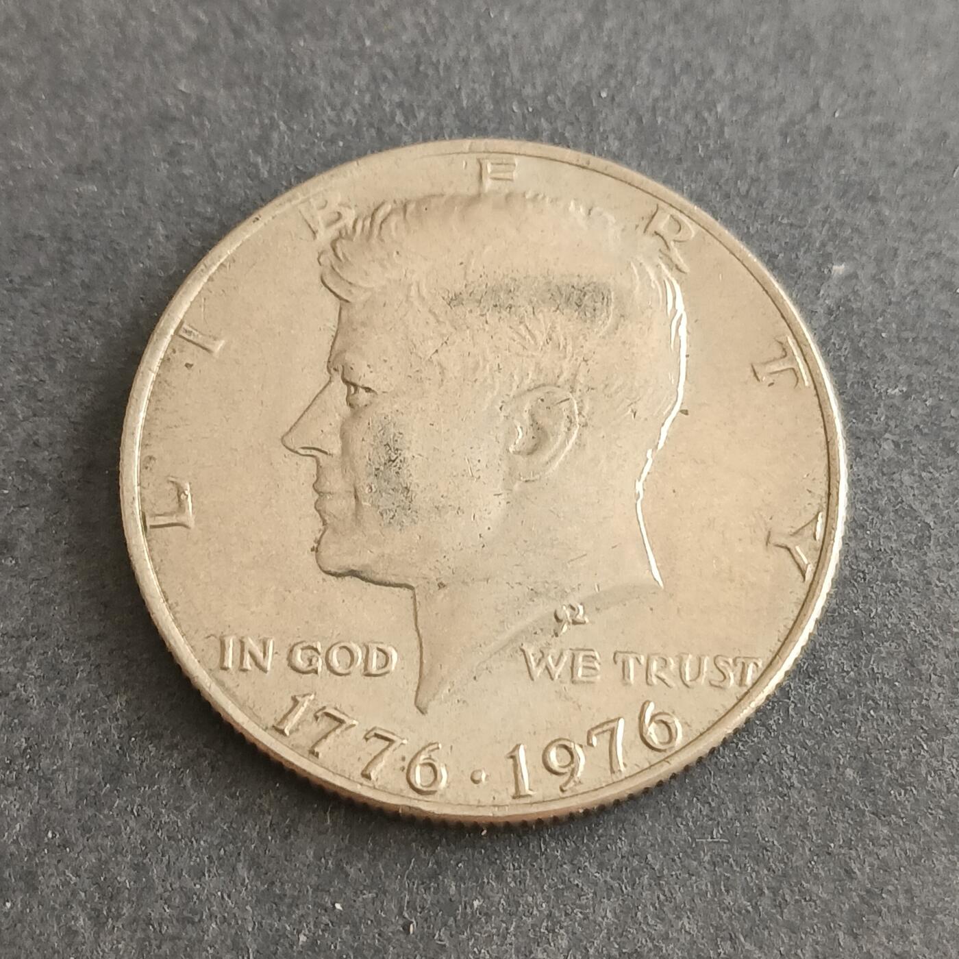 【游宝包邮场】蛇年第101期 世界各国纪念币 美国-1/2美元 建国200周年纪念币