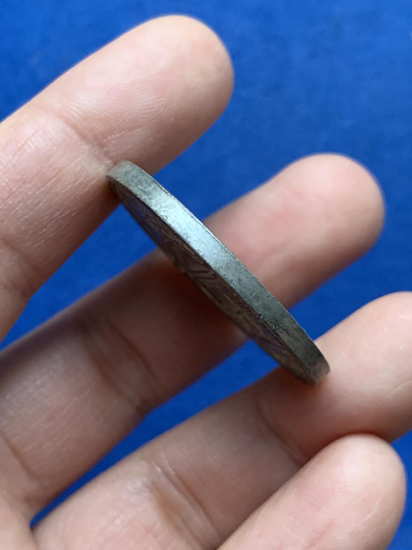 《竞宝斋》第450场 周日，周一，周二  3场连拍 （全场包邮，欢迎送拍） 英国1843年伦敦泰晤士河隧道通车纪念锌章 14.3克 35.9mm