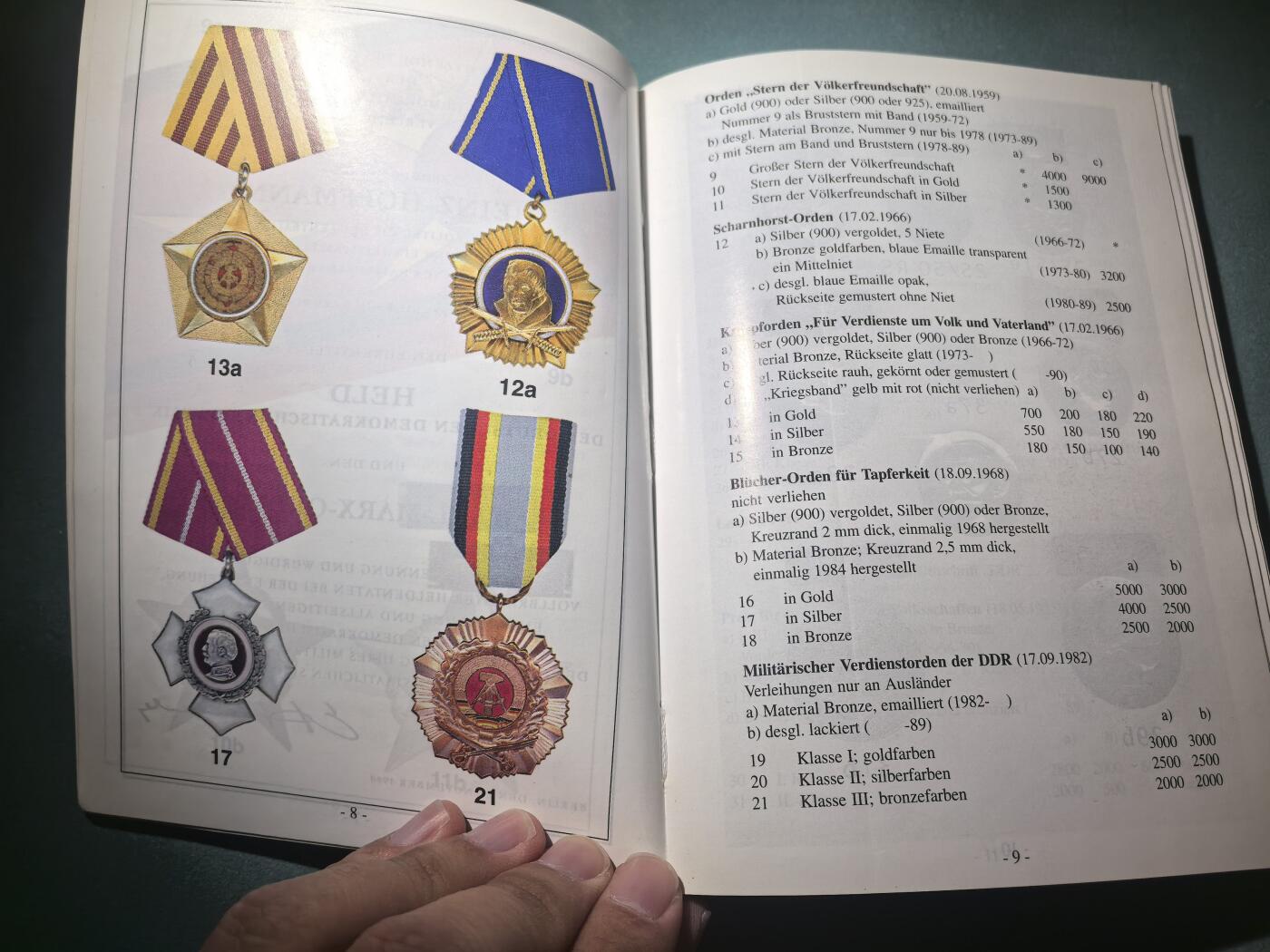 盛世勋华——号角文化勋章邮票专场拍卖第295期 东德官方出版 德意志民主共和国的勋章奖章证章  作者Frank Bartel签名 厚达448页