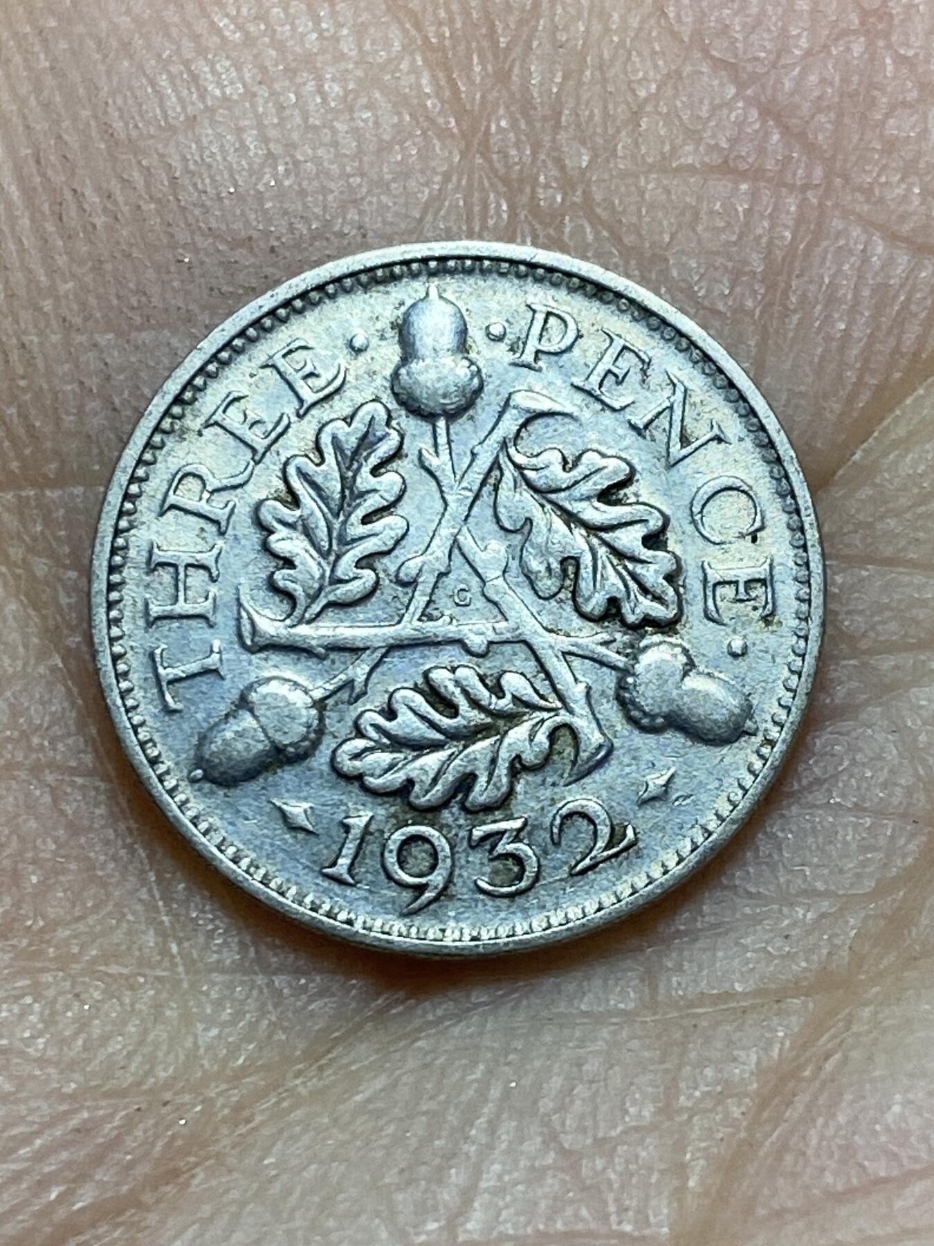 2025年第一百四十五场(总第一百七十一场）高品质英国一线回流散币年末特拍场第二场(免佣金) 英国🇬🇧1932年3便士银币(乔治五世第四版，500银)