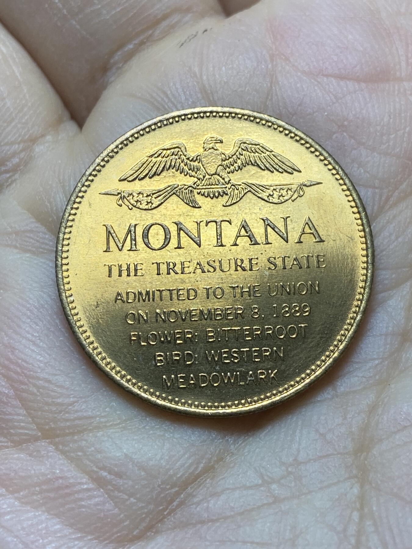 2025年第一百四十四场(总第一百七十场）品种丰富英国一线回流散币年末特拍场第一场(免佣金) 精美–美国🇺🇸纪念章(蒙大拿州纪念章州府海伦娜，第41个加入美利坚联邦的州)