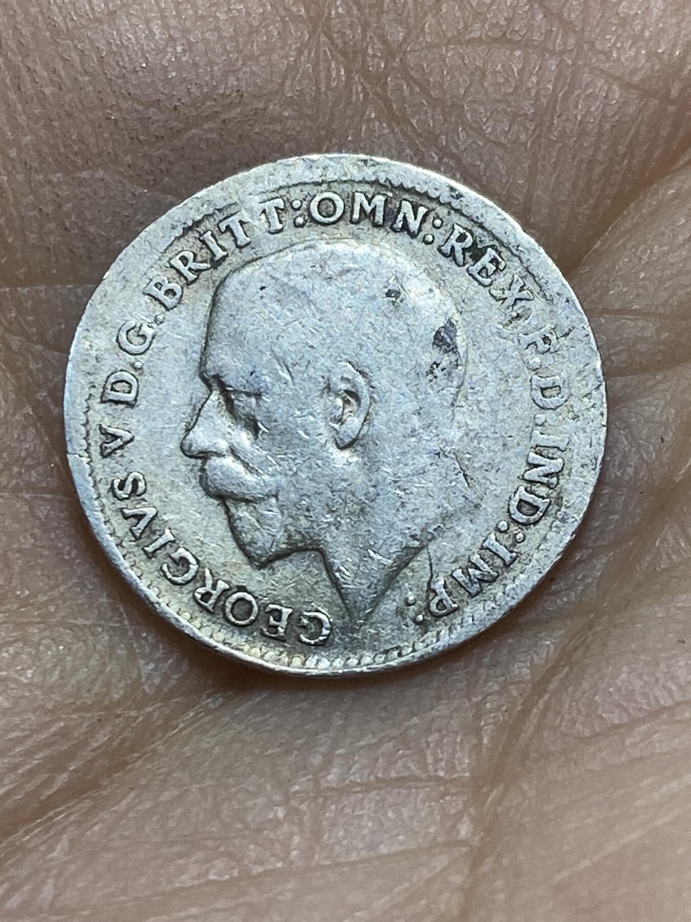 2025年第一百四十五场(总第一百七十一场）高品质英国一线回流散币年末特拍场第二场(免佣金) 币不平–英国🇬🇧1917年3便士银币(乔治五世第一版，925高银)