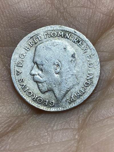 2025年第一百四十二场(总第一百六十八场）高品质英国一线回流散币年末特拍场第二场(免佣金) 币不平–英国🇬🇧1917年3便士银币(乔治五世第一版，925高银)