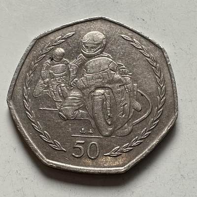 🌹外币初藏🌹🐯2025年第144场  每周二四六晚8️⃣点 接代拍 - 马恩岛1997年50便士 a