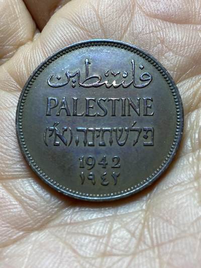 2025年第一百四十二场(总第一百六十八场）高品质英国一线回流散币年末特拍场第二场(免佣金) 少见好品–巴勒斯坦托管地1942年2米尔