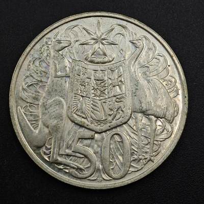 【淘币小摊】实时拍第八百三十六拍   银币套币场   满百包邮可预留二周 每周一统一发货   - 澳大利亚1966年50分银币13.3克800银银价161