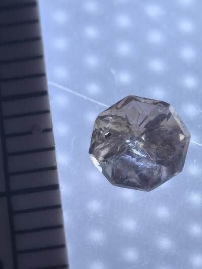 缅甸虫珀 宝石 化石专场 - 缅甸天然尖晶石切割戒面6️⃣分粉色