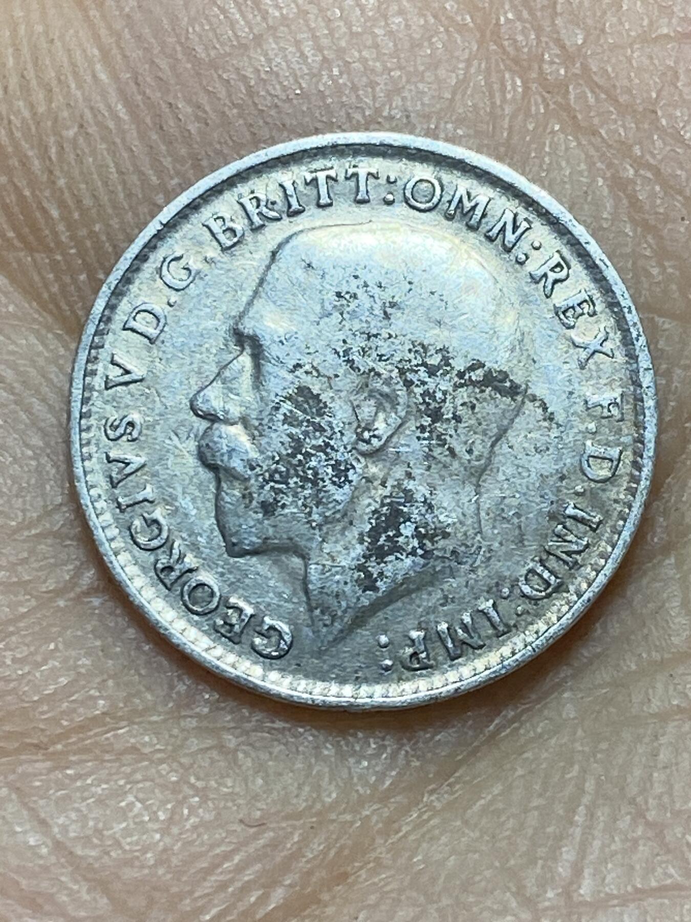 2025年第一百四十五场(总第一百七十一场）高品质英国一线回流散币年末特拍场第二场(免佣金) 英国🇬🇧1917年3便士银币(乔治五世第一版，925高银)