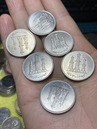 2025年第一百四十五场(总第一百七十一场）高品质英国一线回流散币年末特拍场第二场(免佣金) - 阿联酋🇦🇪1973年50费尔6枚