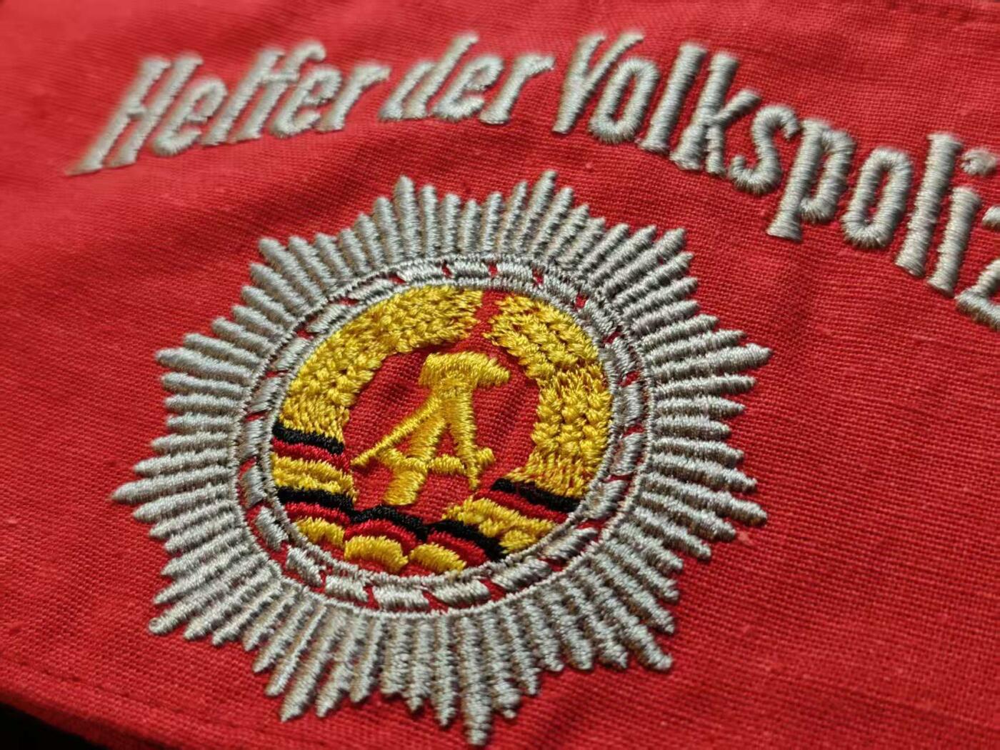 罗岚⭐爱藏⭐甄选专拍第二场-分享拍场赚佣（实体店在建中···） 民主德国驻营人民警察助理袖章 五十年代棉布刺绣材质少见