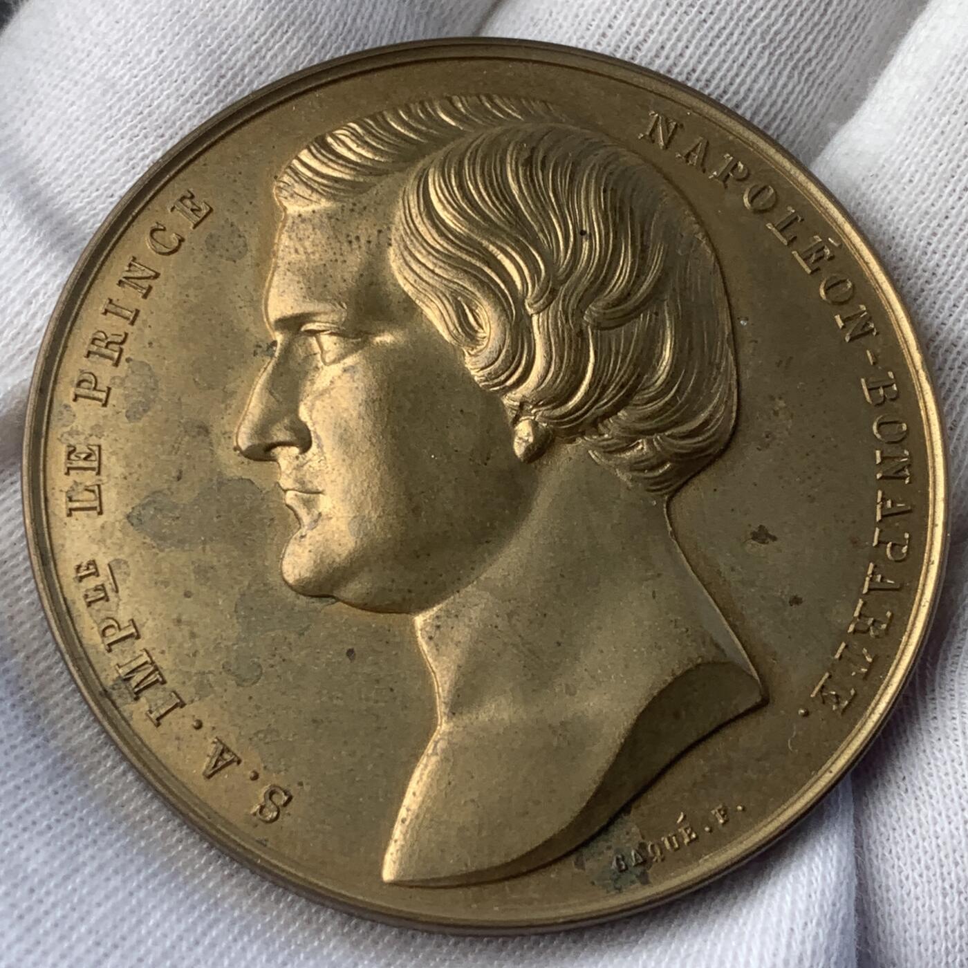 掌中浮雕-藏着的欧洲第047场 拿破仑亲王（热罗姆·波拿巴的幼子）铜章，50mm