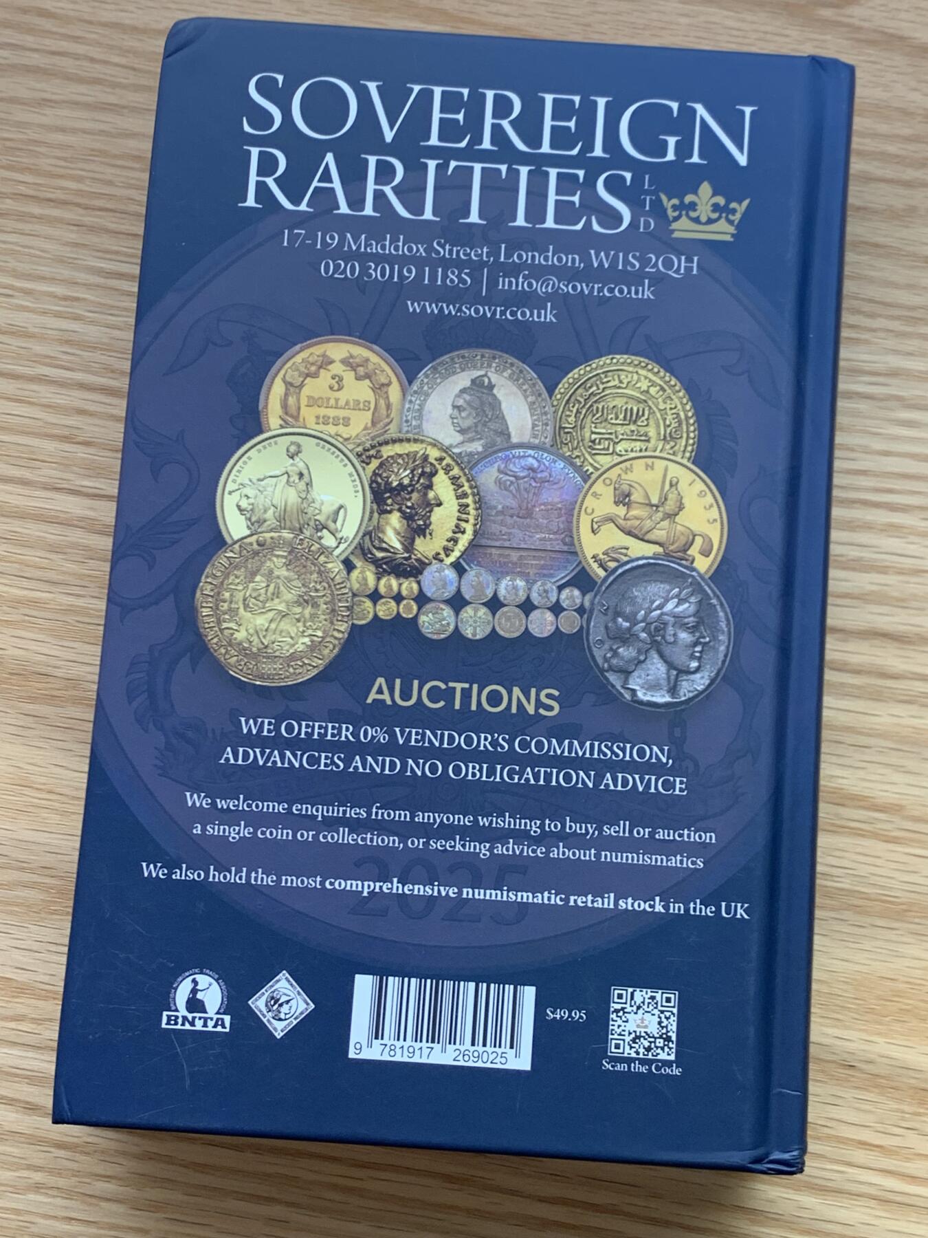 《竞宝斋》第450场 周日，周一，周二  3场连拍 （全场包邮，欢迎送拍） 2026最新版英国钱币标准目录，完整收录英国从打制币到10进制前的钱币，英系藏家必备，PCGS和NGC官方参考目录，约1.15公斤。