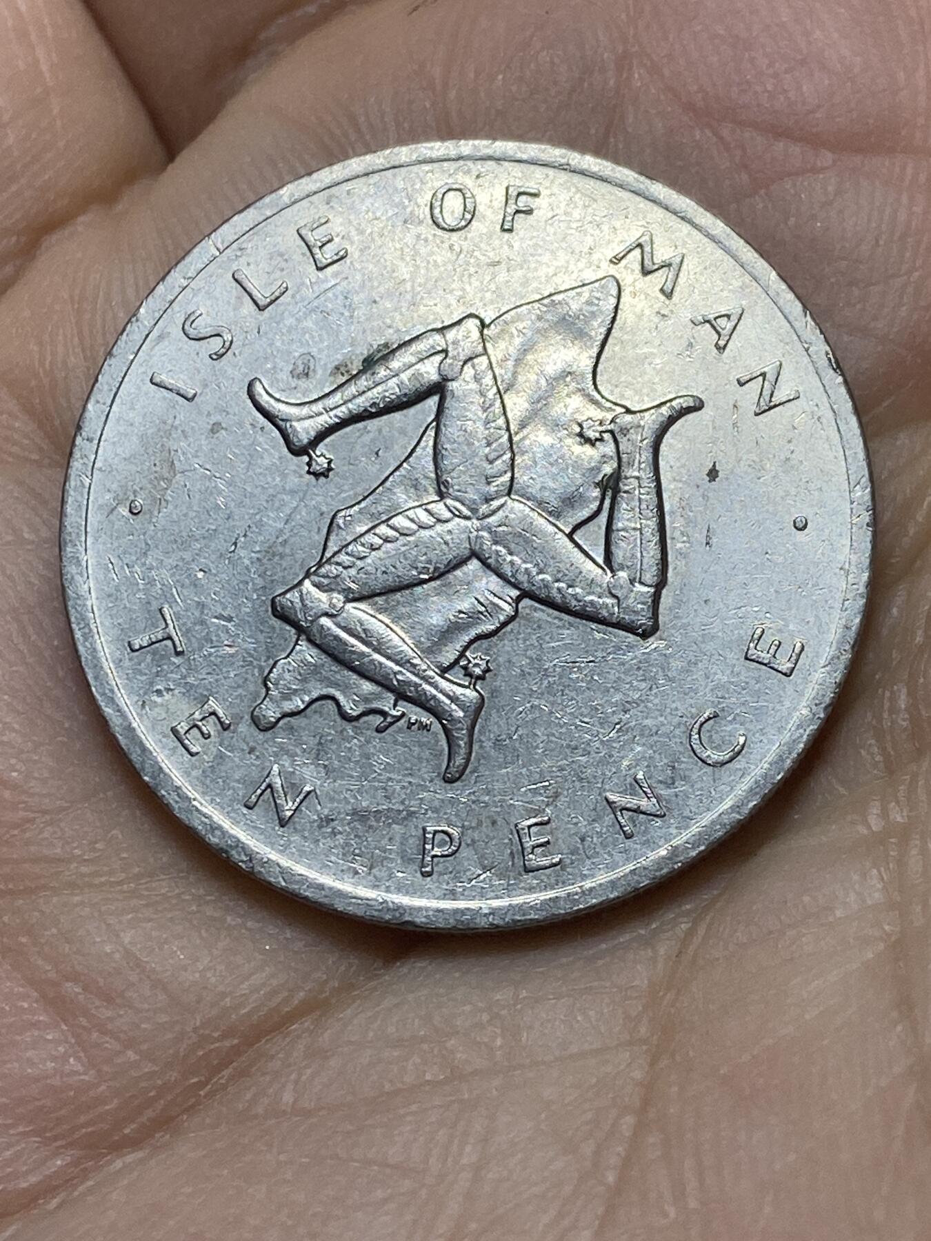 2025年第一百四十四场(总第一百七十场）品种丰富英国一线回流散币年末特拍场第一场(免佣金) 英属马恩岛🇮🇲1978年10便士(伊丽莎白二世中年花冠，十进制第二套第一版，带有普乔伊厂PM标版本)
