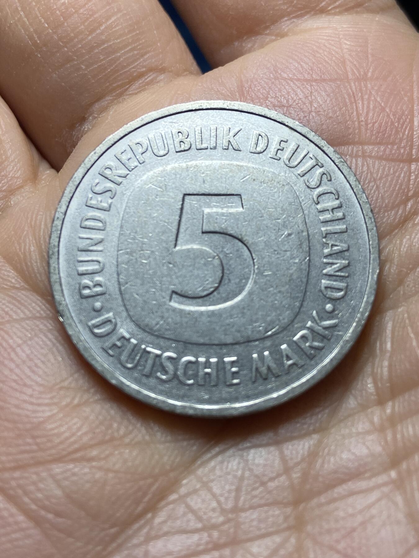 2025年第一百四十五场(总第一百七十一场）高品质英国一线回流散币年末特拍场第二场(免佣金) 德国🇩🇪1982年5德国马克(D标，慕尼黑造)