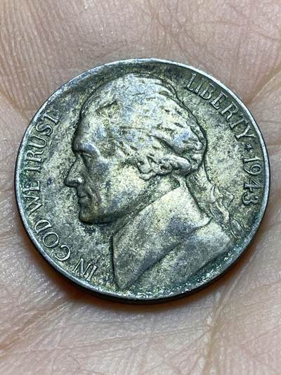 2025年第一百四十五场(总第一百七十一场）高品质英国一线回流散币年末特拍场第二场(免佣金) - 美国🇺🇸1943年5分银币(杰斐逊5分第二版，P标费城造，350银)