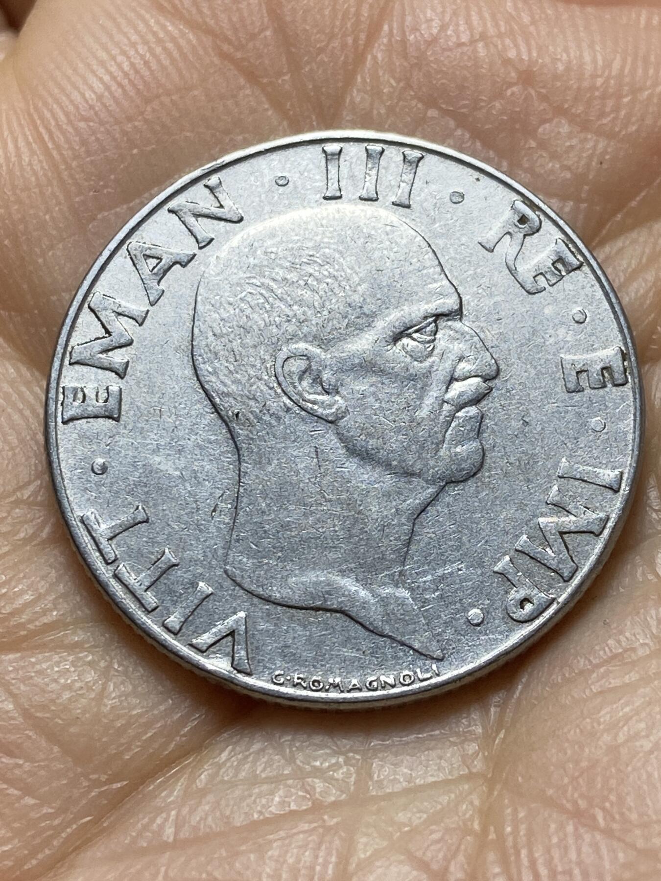 2025年第一百四十五场(总第一百七十一场）高品质英国一线回流散币年末特拍场第二场(免佣金) 意大利王国1941年50分(1941 R Yr XIX ，维托里奥·埃马努埃莱三世第四版，有磁版)