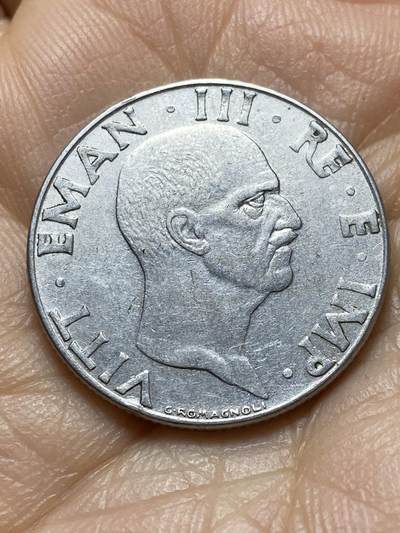 2025年第一百四十二场(总第一百六十八场）高品质英国一线回流散币年末特拍场第二场(免佣金) 意大利王国1941年50分(1941 R Yr XIX ，维托里奥·埃马努埃莱三世第四版，有磁版)