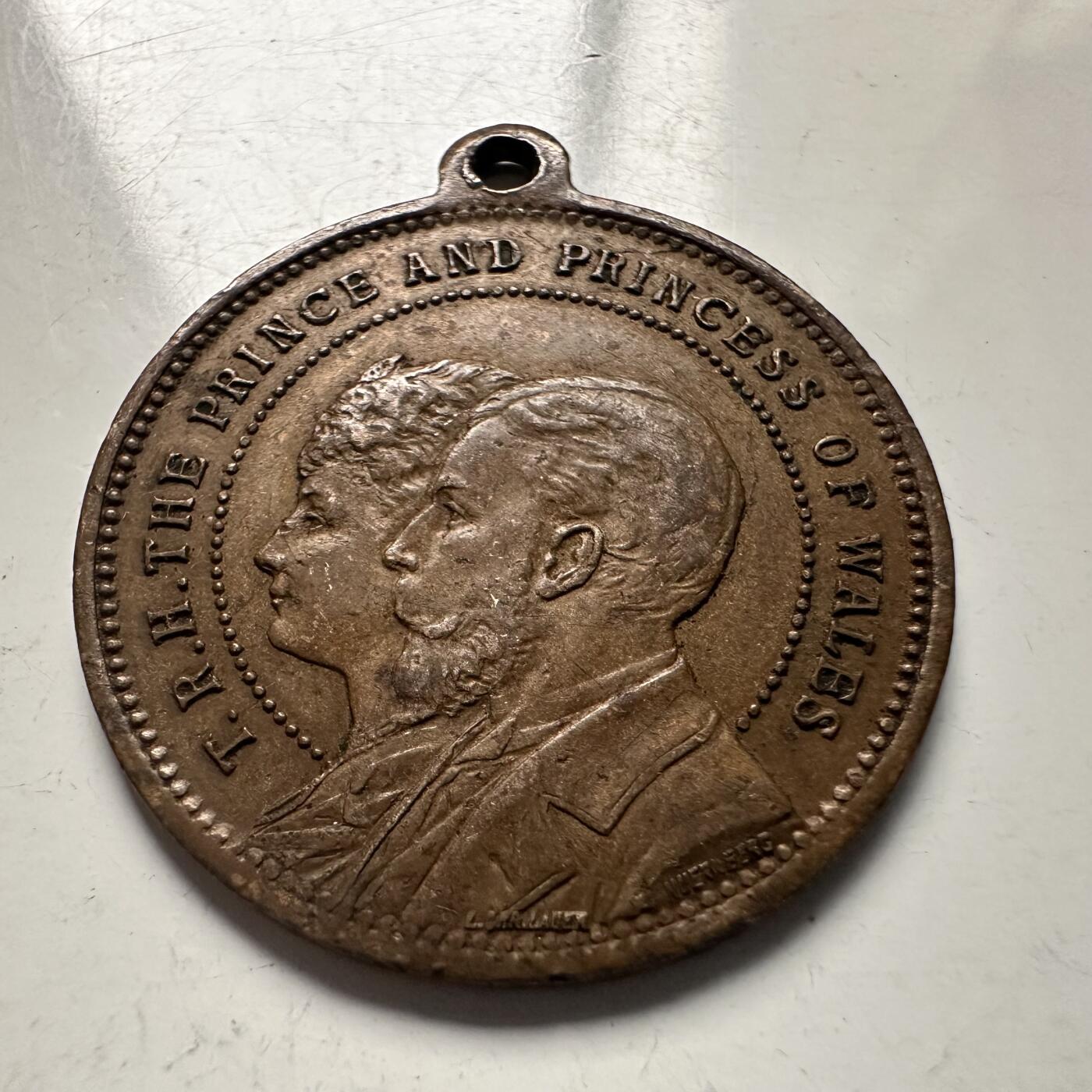 🌹外币初藏🌹🐯2025年第144场  每周二四六晚8️⃣点 接代拍 英国1901年前威尔士亲王（乔治五世）夫妇皇家访问纪念章 