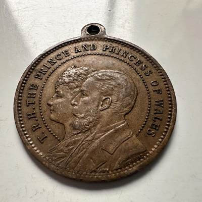 🌹外币初藏🌹🐯2025年第144场  每周二四六晚8️⃣点 接代拍 - 英国1901年前威尔士亲王（乔治五世）夫妇皇家访问纪念章 