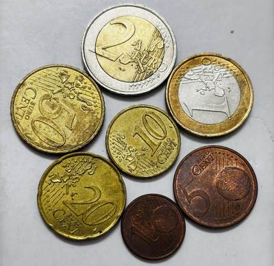 文馨钱币收藏第 286 场，圣诞节专场【 长期接收代拍品低至 0 佣金】 - 好品法国欧元 7 枚套