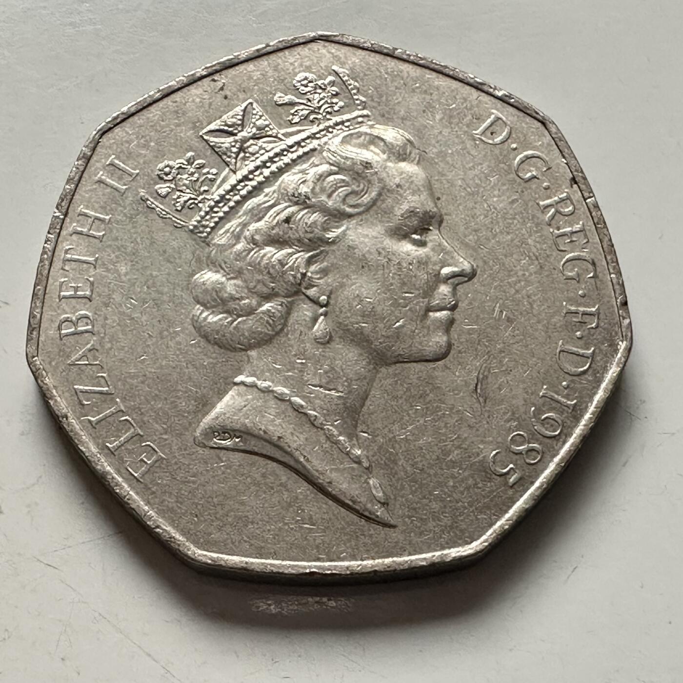 🌹外币初藏🌹🐯2025年第144场  每周二四六晚8️⃣点 接代拍 英国1985年50便士 