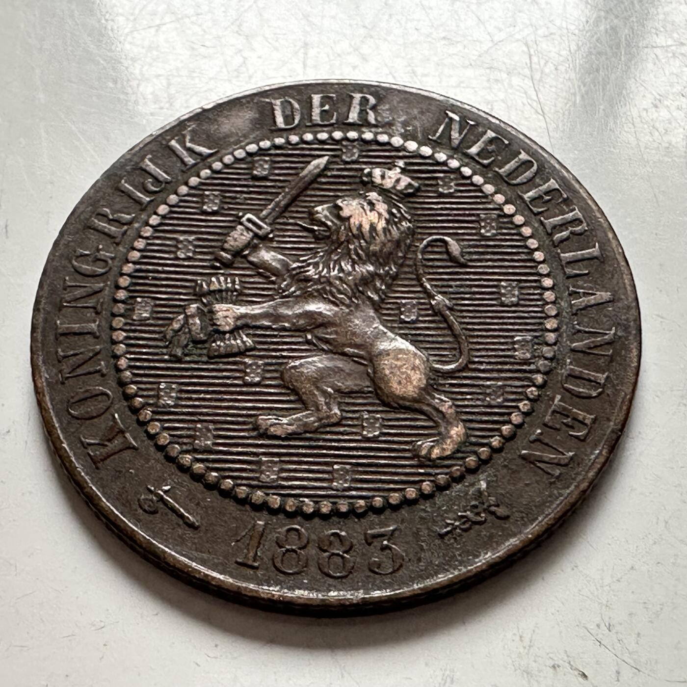 🌹外币初藏🌹🐯2025年第144场  每周二四六晚8️⃣点 接代拍 荷兰1883年2.5分