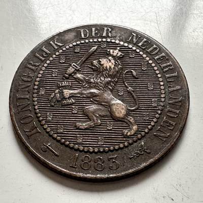 🌹外币初藏🌹🐯2025年第144场  每周二四六晚8️⃣点 接代拍 - 荷兰1883年2.5分