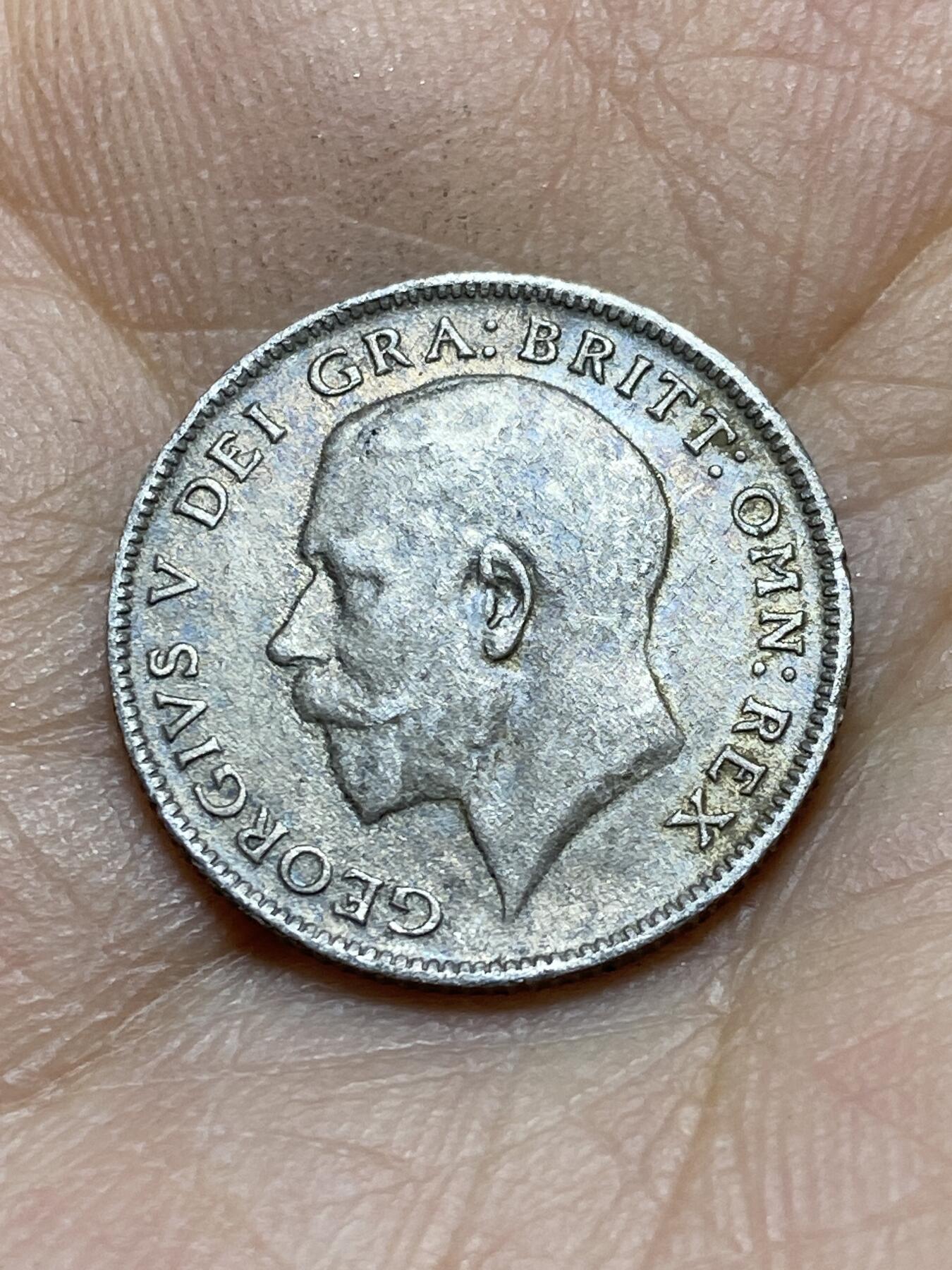 2025年第一百四十五场(总第一百七十一场）高品质英国一线回流散币年末特拍场第二场(免佣金) 英国🇬🇧1921年6便士银币(乔治五世第二版，500银)