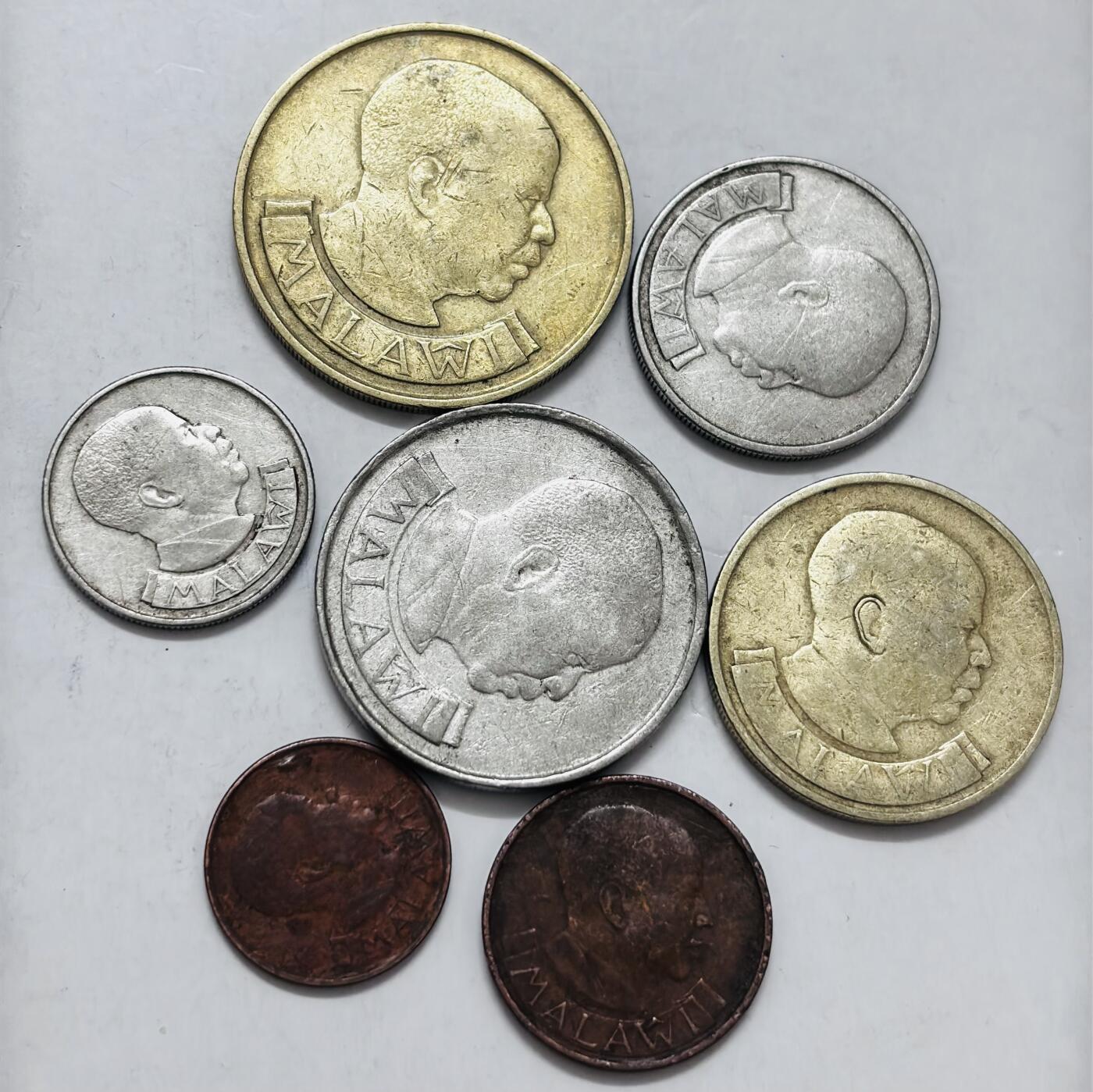 文馨钱币收藏第 286 场，圣诞节专场【 长期接收代拍品低至 0 佣金】 好品马拉维 7 枚套