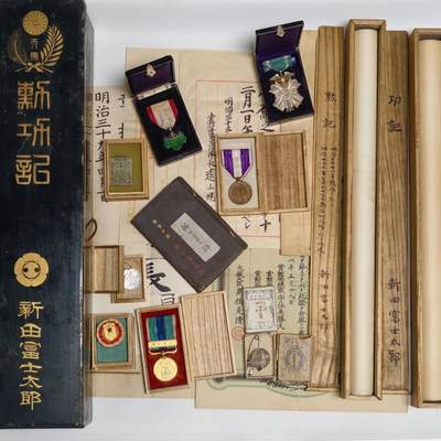 勋章奖章交易所2025年12月28拍卖 - 日俄战争军曹大全套（包含个人手碟稀少）