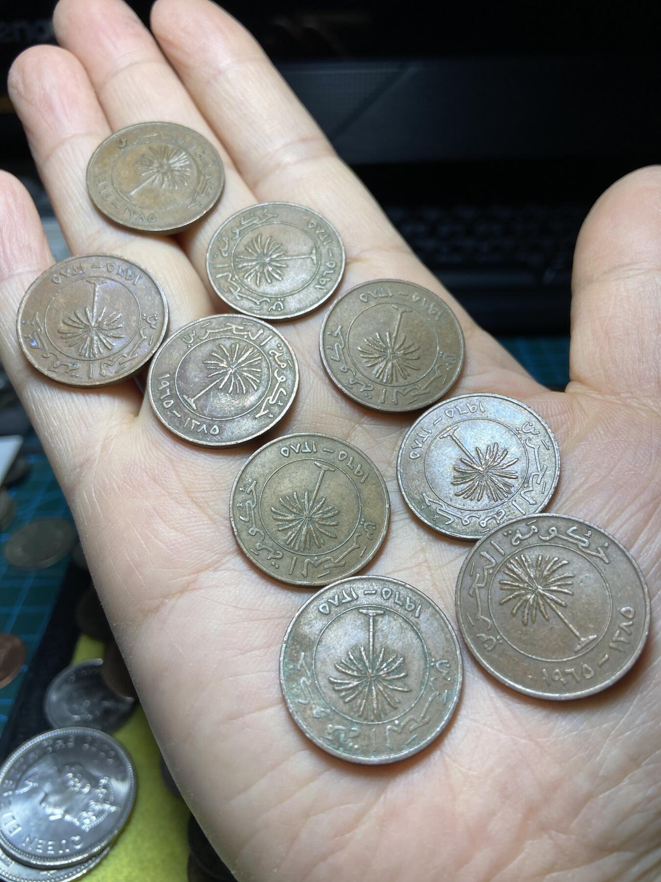 2025年第一百四十五场(总第一百七十一场）高品质英国一线回流散币年末特拍场第二场(免佣金) 巴林🇧🇭1965年10费尔9枚