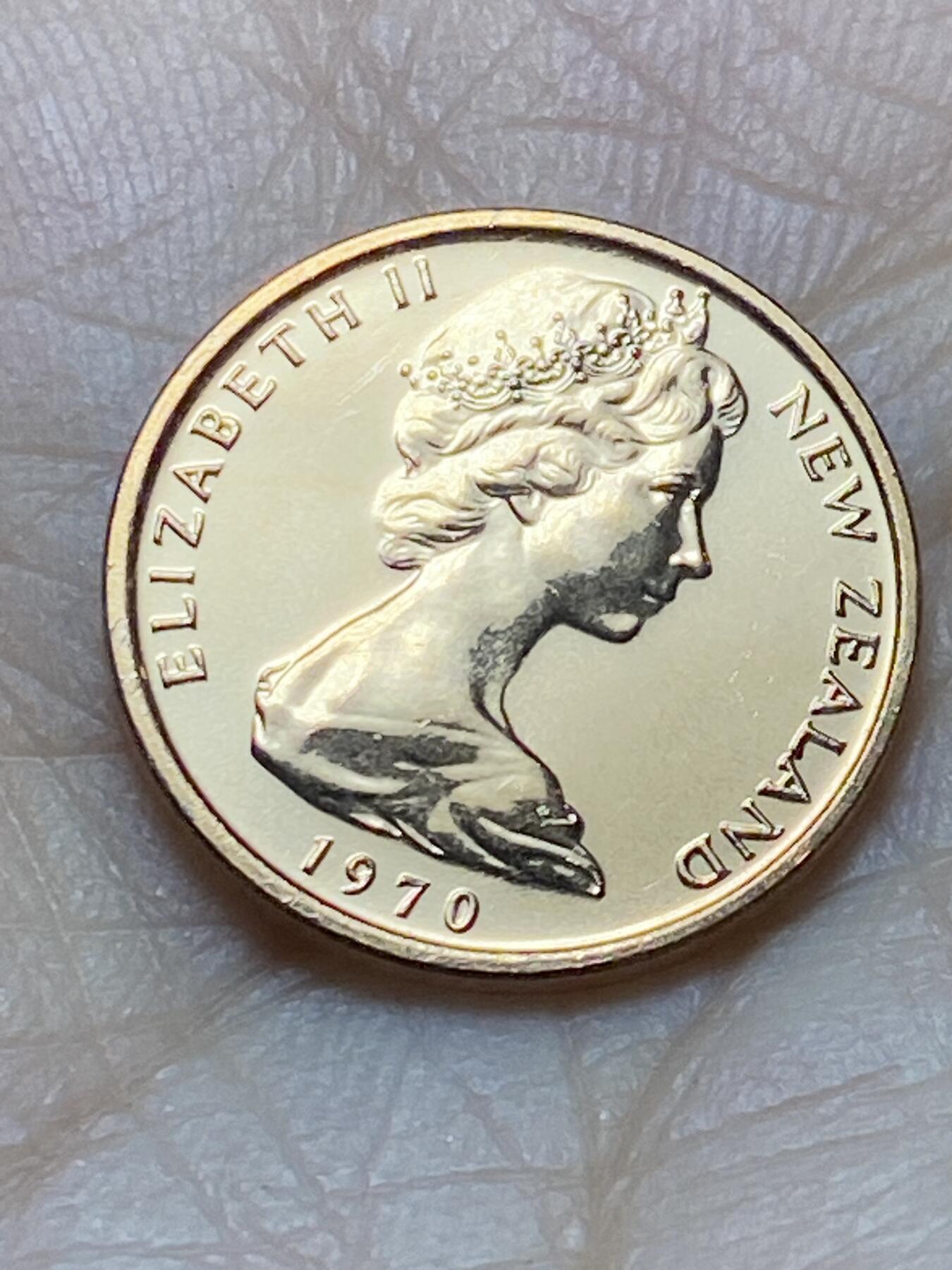 2025年第一百四十五场(总第一百七十一场）高品质英国一线回流散币年末特拍场第二场(免佣金) 原光全新–新西兰🇳🇿1970年套币7枚(含库克山1元纪念币)