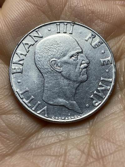 2025年第一百四十二场(总第一百六十八场）高品质英国一线回流散币年末特拍场第二场(免佣金) 意大利王国1940年50分(1940 R Yr XVIII ，维托里奥·埃马努埃莱三世第四版，有磁版)